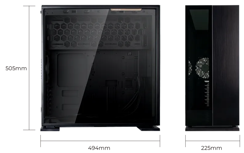 Genuine 315-BLK機殼(E-ATX/顯卡長35/CPU高16) 外觀預覽